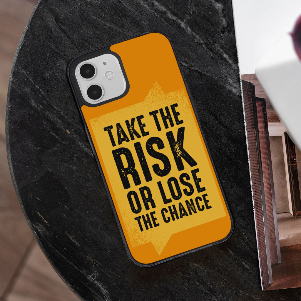 Take the Risk iPhone 12 Case - Cool Phone Case for iPhone 12 - Trendy iPhone 12 Case