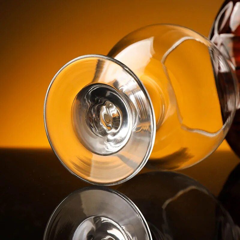 Elegant 2-Piece Glass Wine & Whiskey Cup Set - Versatile for All Beverages