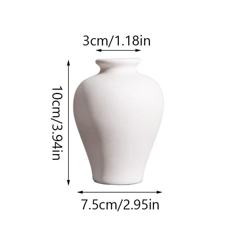 Modern Nordic White Ceramic Vase