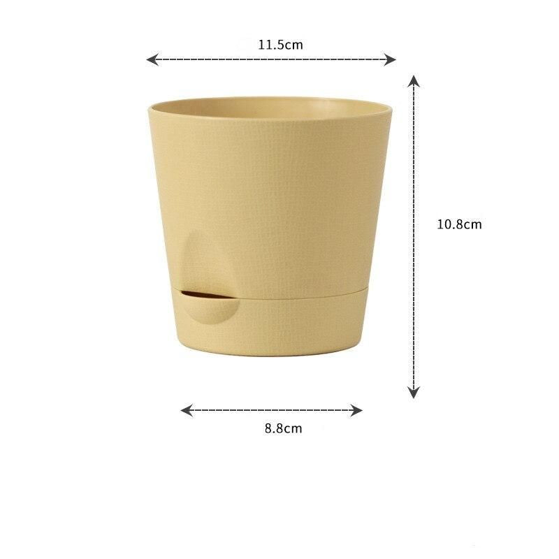 Modern Self-Watering Double Layer Flower Pot for Indoor & Outdoor Decor