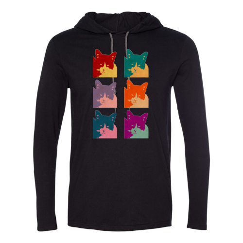 Cat's Today Long Sleeve Hooded T-Shirt