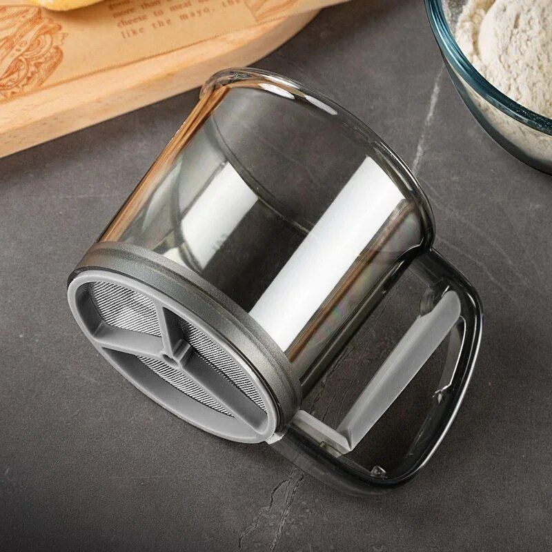 Handheld Semi-Automatic Flour & Sugar Sifter