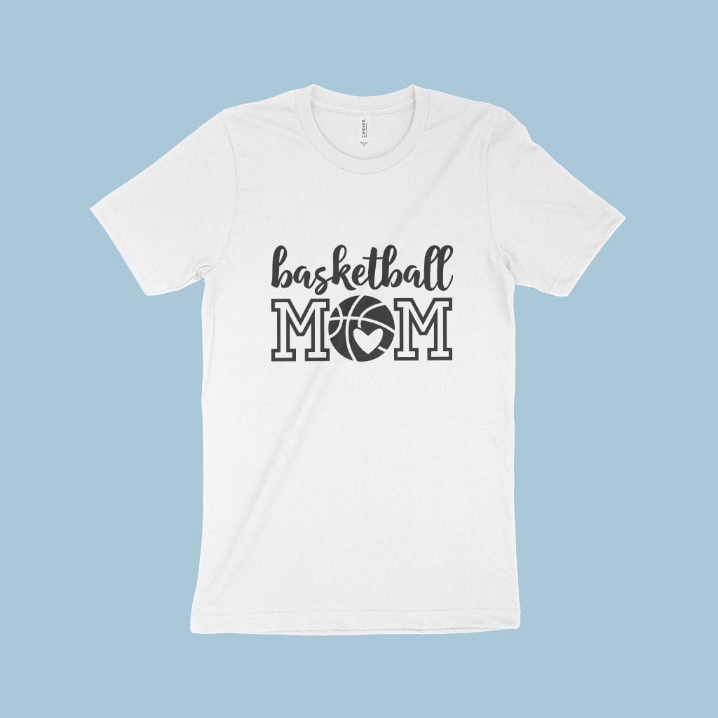 Basketball Mom Women’s Jersey T-Shirt Made in USA