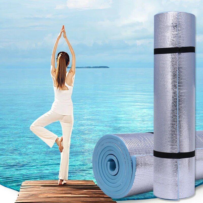 6mm Thick Non-Slip EVA Yoga Mat - Ideal for Fitness, Pilates, and Outdoor Activities