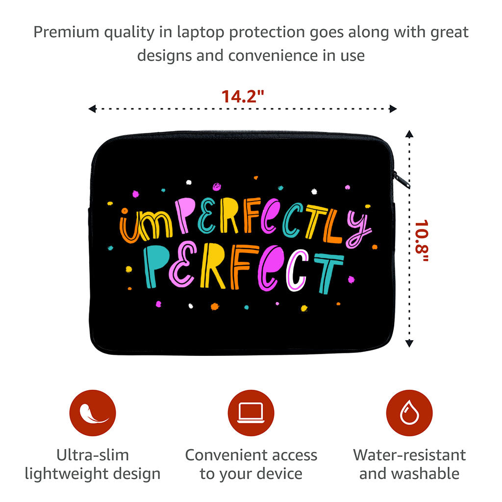 Imperfectly Perfect MacBook Pro 14" Sleeve - Funny Laptop Sleeve - Best MacBook Sleeve