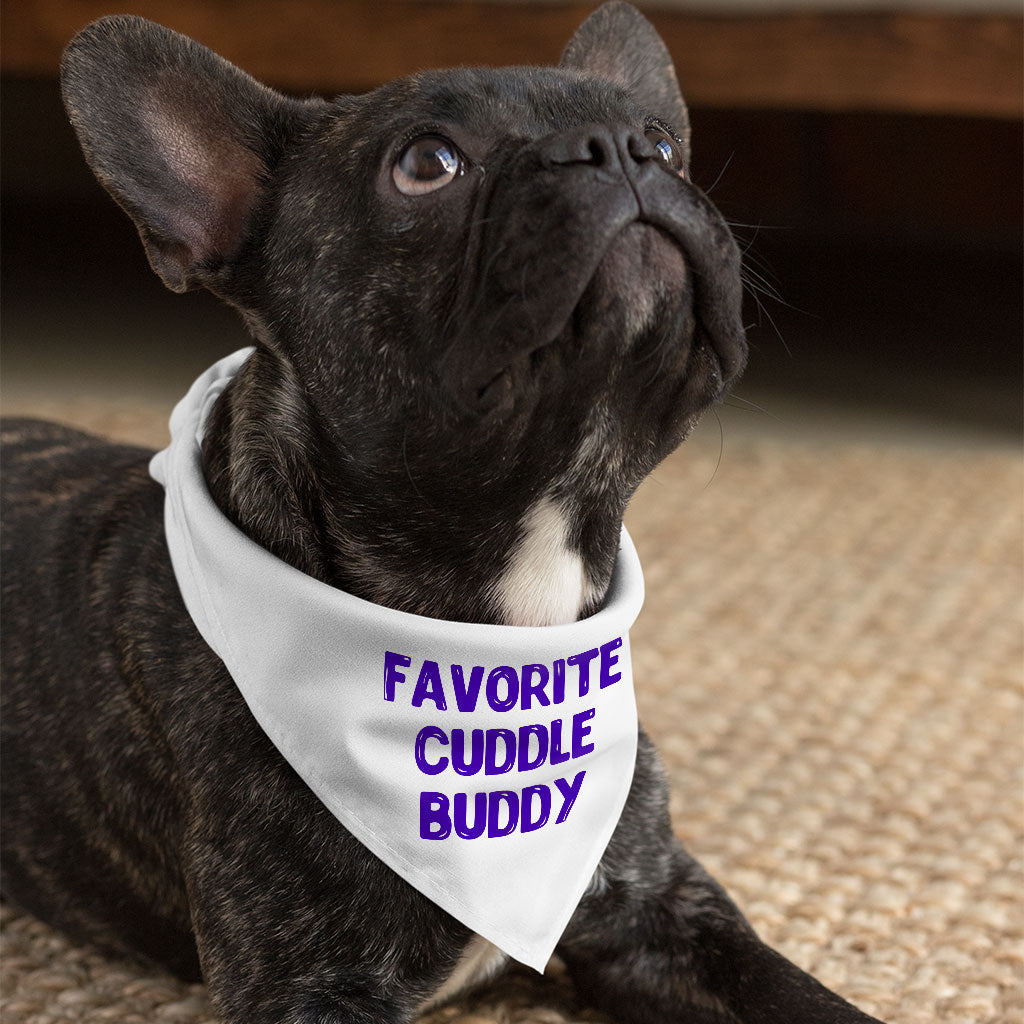 Cuddle Buddy Pet Bandana - Kawaii Dog Bandana - Cool Design Pet Scarf