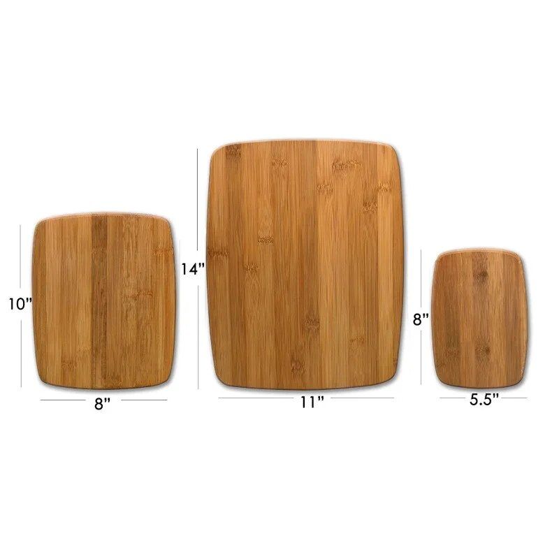 Eco-Friendly Bamboo Cutting Board Set