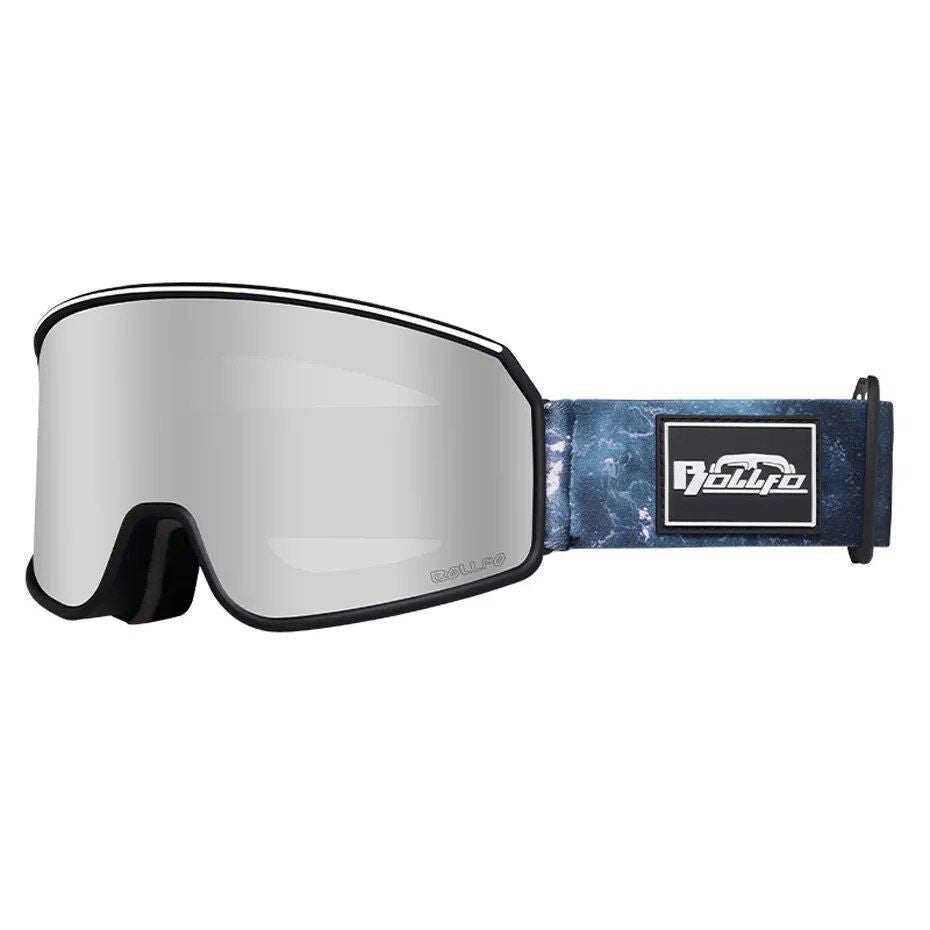 UV400 Anti-Fog Ski Goggles with Large Double-Layer Mirror Lens