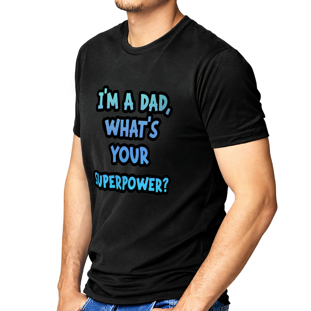 Dad Design Sueded T-Shirt - Trendy T-Shirt - Printed Sueded Tee