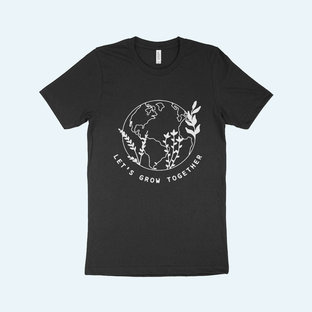 Let's Grow Together Unisex Jersey T-Shirt Made in USA