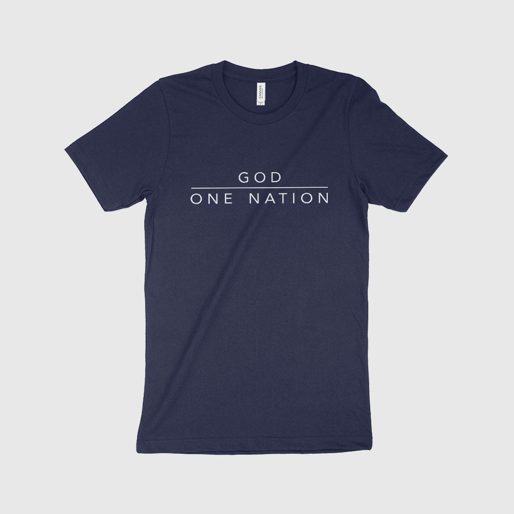 God One Nation Unisex Jersey T-Shirt Made in USA