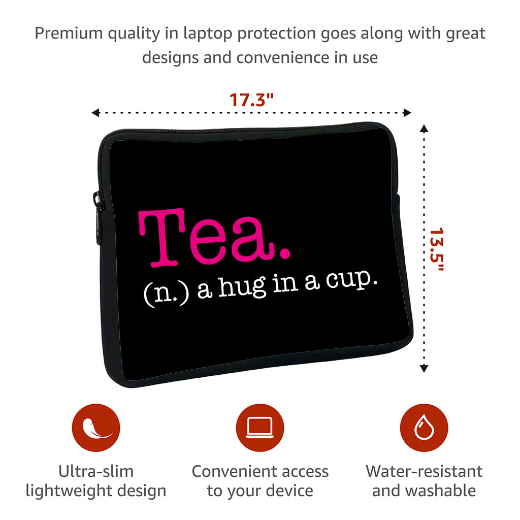 Tea Lover MacBook Pro 16" Sleeve - Funny Design Laptop Sleeve - Best Print MacBook Sleeve