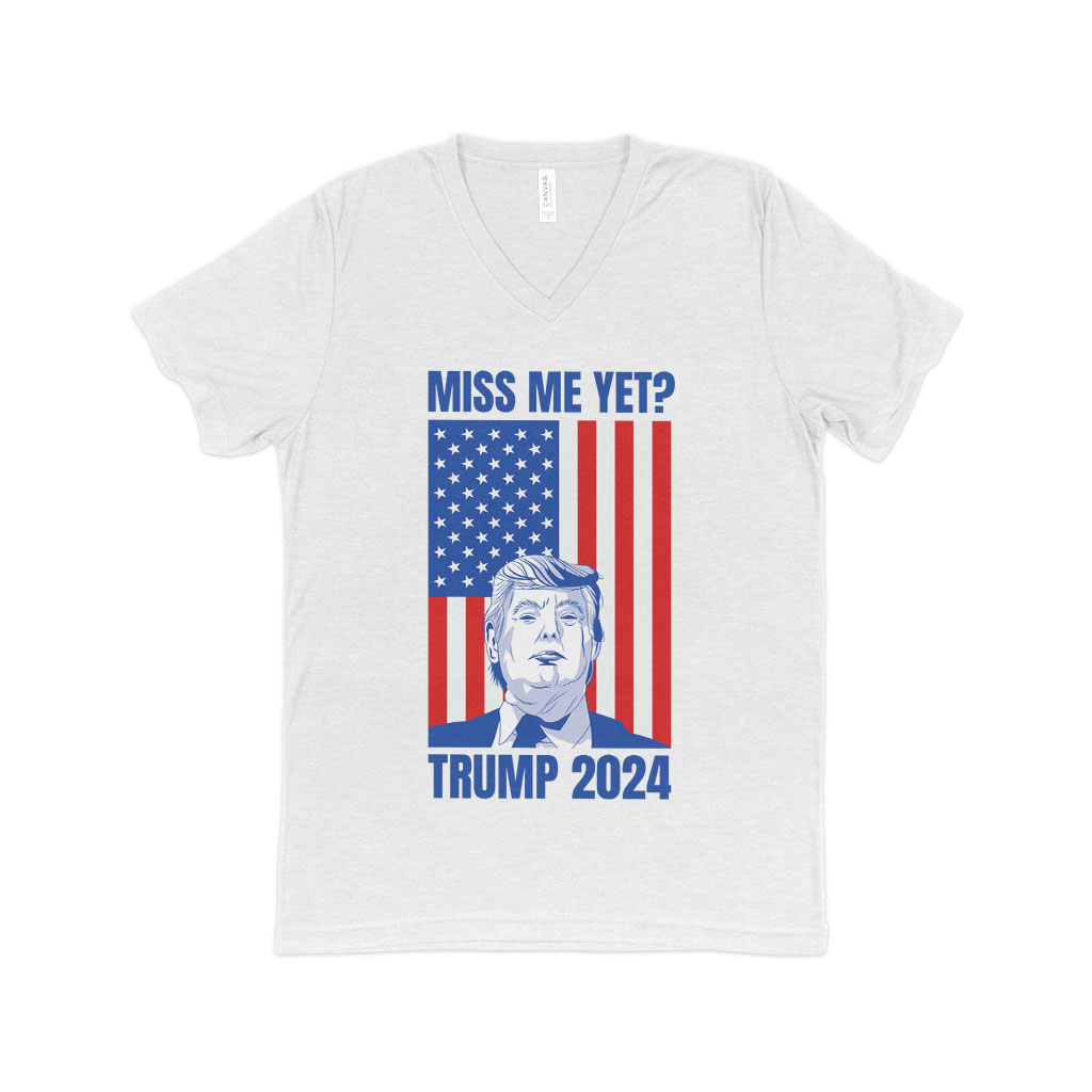 Triblend V-Neck Donald J Trump T-Shirt - Trump Apparel