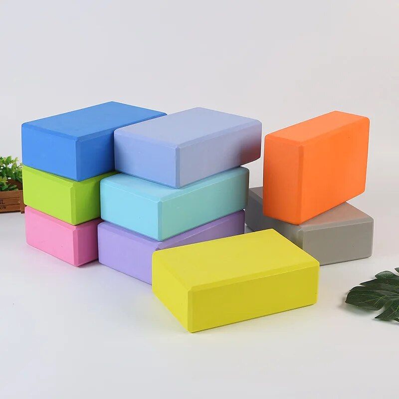 Gym Blocks Foam Brick Set for Yoga, Fitness, and Body Shaping