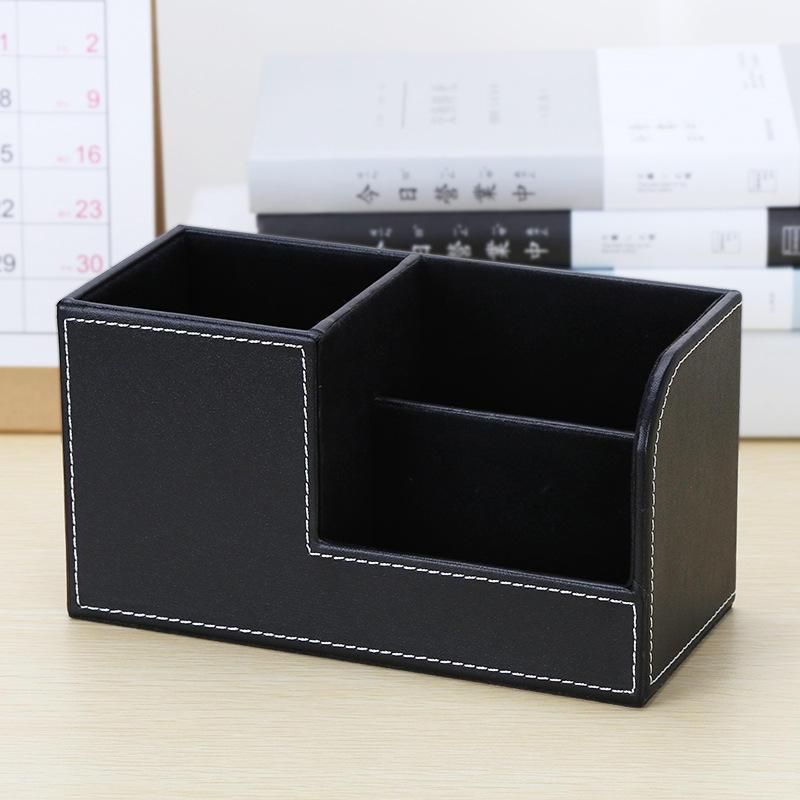 Multi-Functional Leather PU Desk Organizer