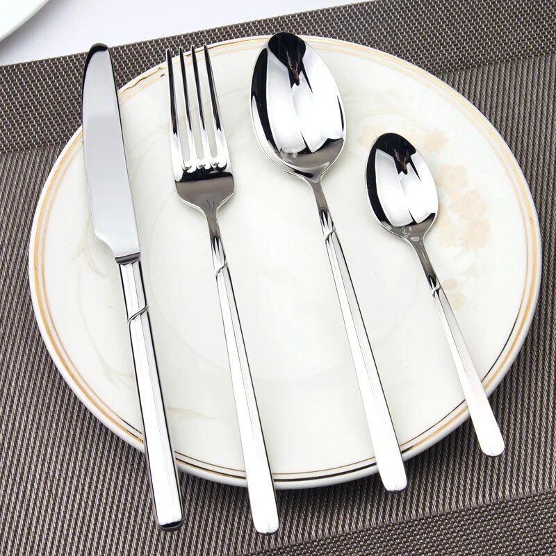 Luxury Stainless Steel 24-Piece Cutlery Set