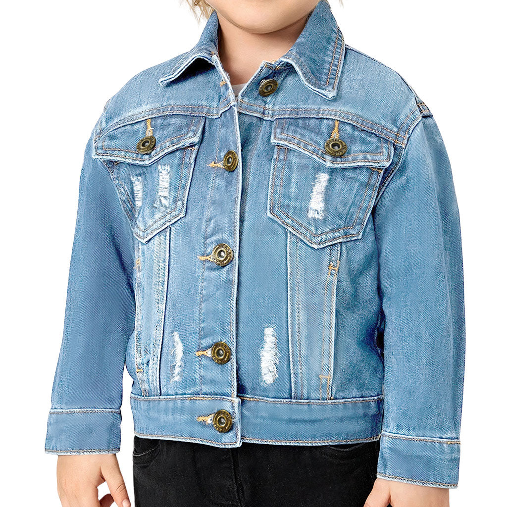 Sorry I Have Plans With Mom Toddler Denim Jacket - Cute Jean Jacket - Themed Denim Jacket for Kids