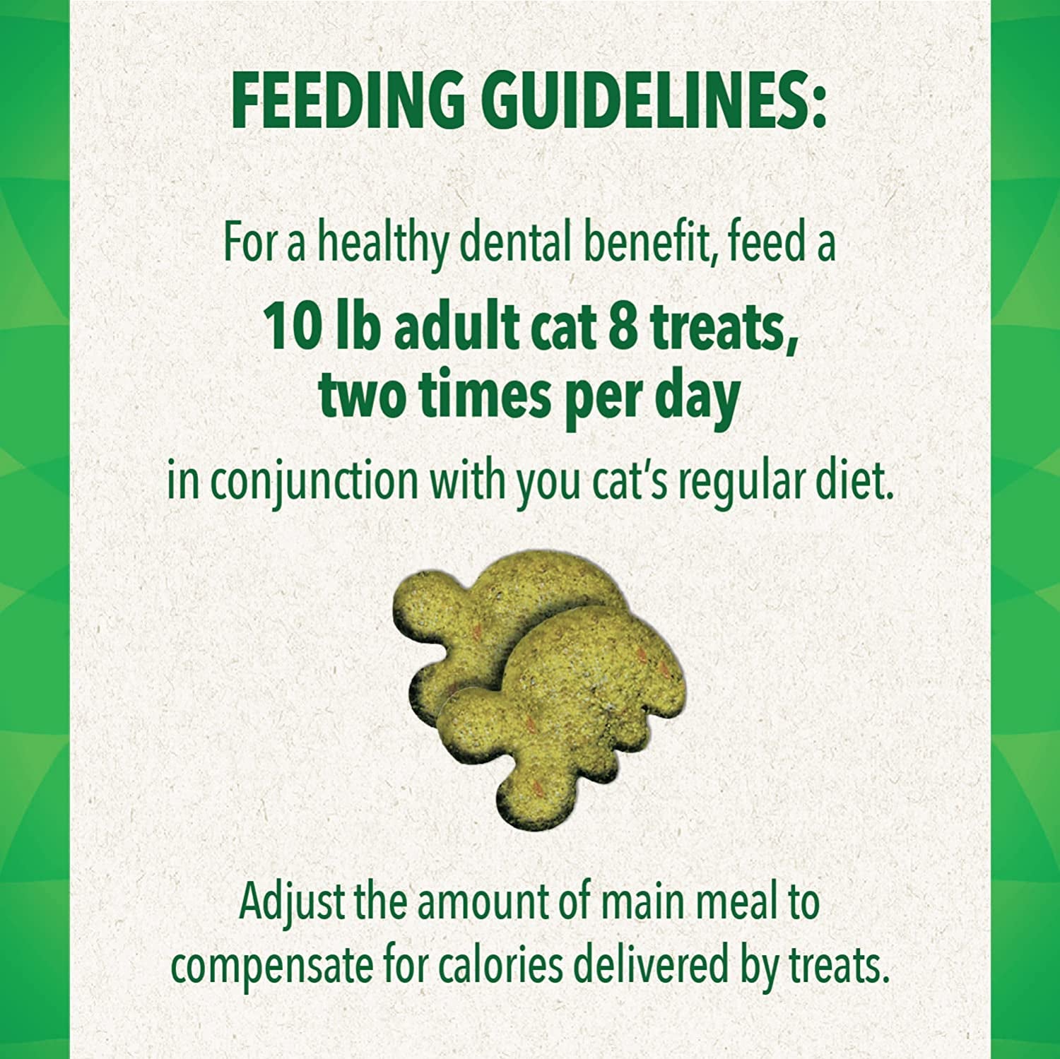 FELINE GREENIES Adult Dental Cat Treats, Catnip Flavor, 9.75 Oz. Tub