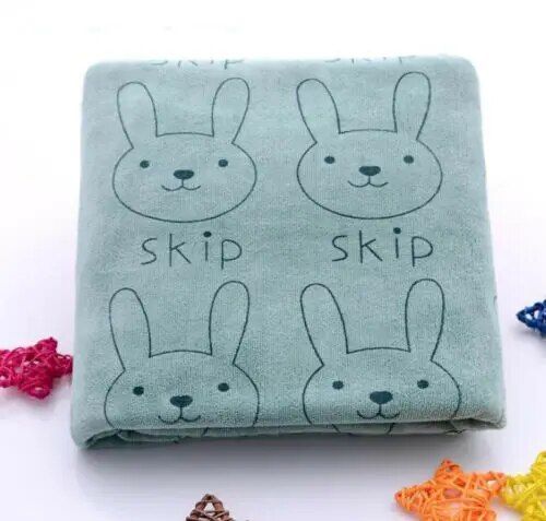 Adorable Rabbit Cartoon Mini Face Towel for Babies - Ultra-Soft, Absorbent, and Perfect for Sensitive Skin