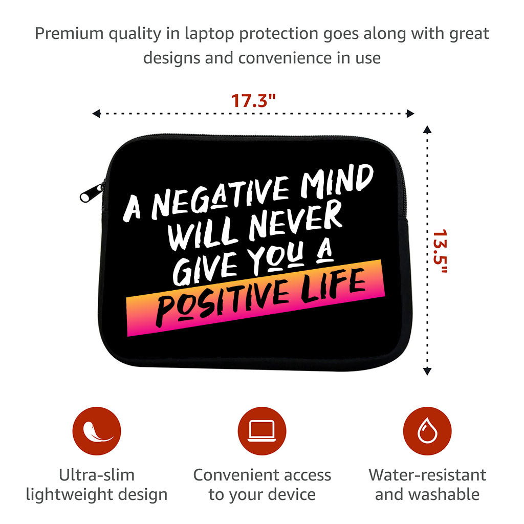 Positive Quote MacBook Pro 14" Two-Sided Sleeve - Trendy Laptop Sleeve - Cool MacBook Sleeve