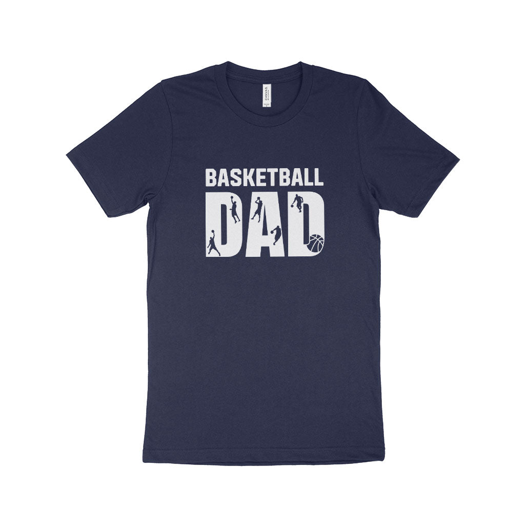 Basketball Dad Men’s Jersey T-Shirt Made in USA