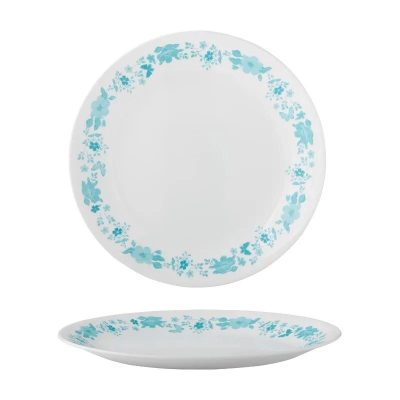 12-Piece Floral Dinnerware Set in Teal