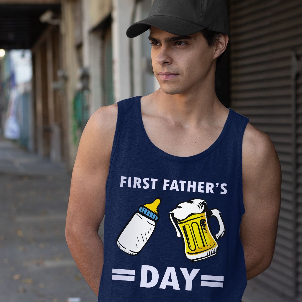 First Father's Day Tank - Funny Father's Day Tanks