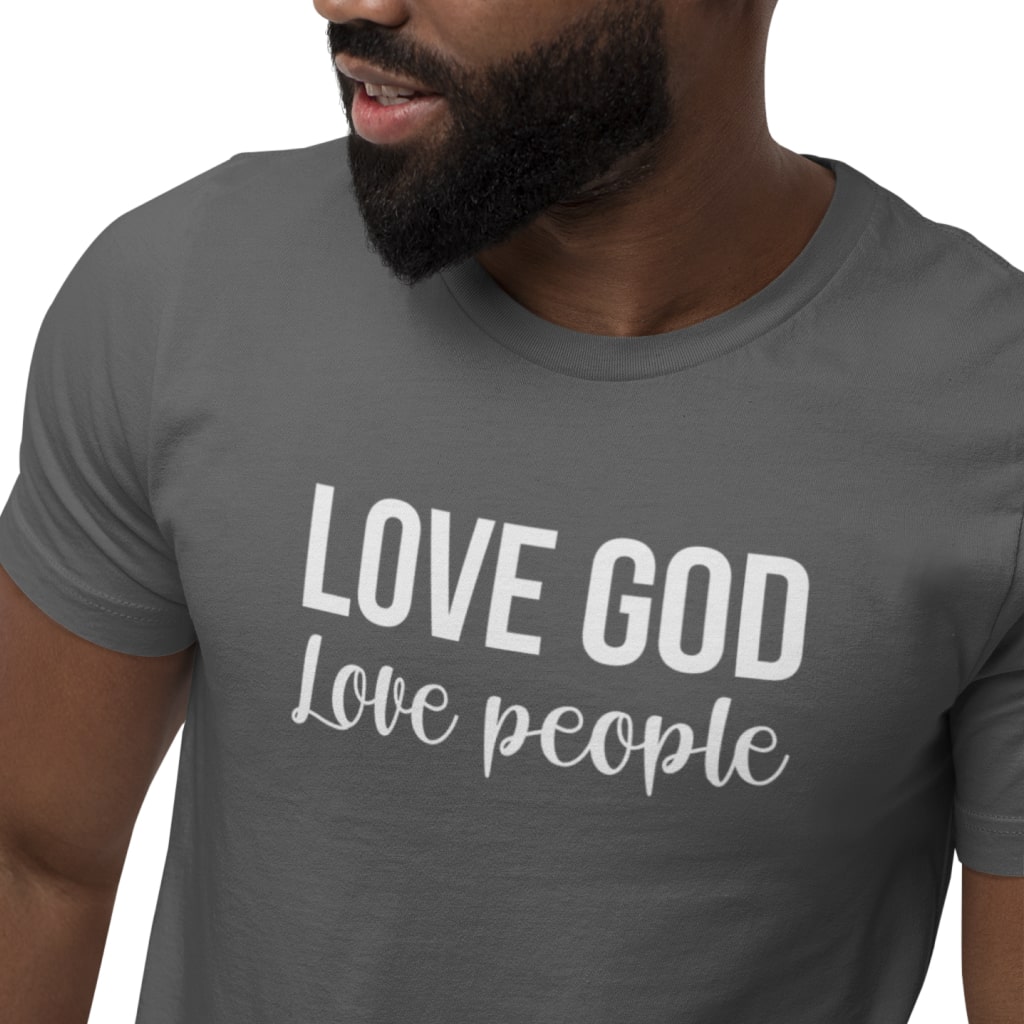 Love God Love People Unisex Jersey T-Shirt Made in USA