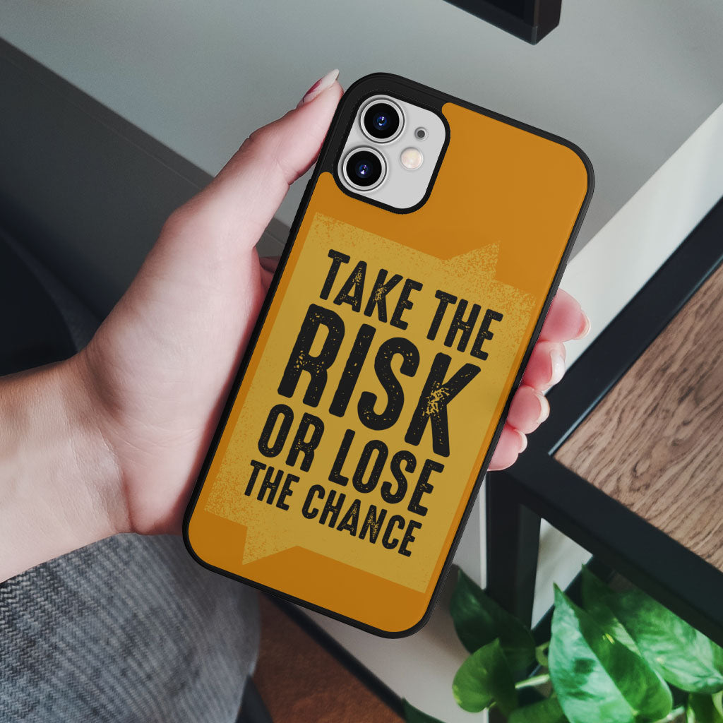 Take the Risk iPhone 12 Case - Cool Phone Case for iPhone 12 - Trendy iPhone 12 Case