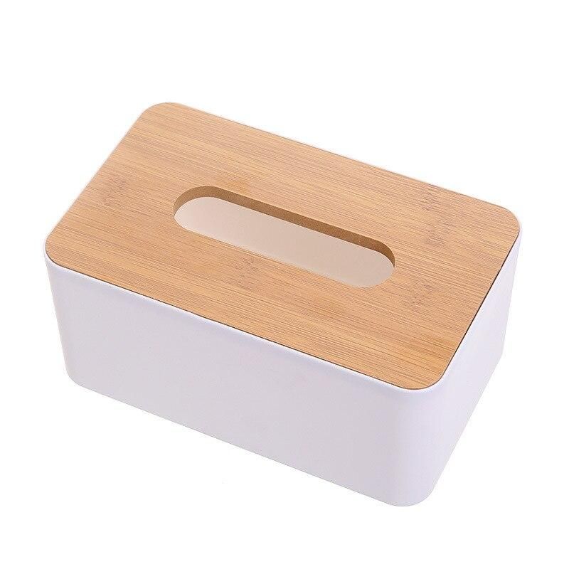 Elegant Japanese-Style Wooden Tissue Box Cover - Home & Car Napkin Dispenser