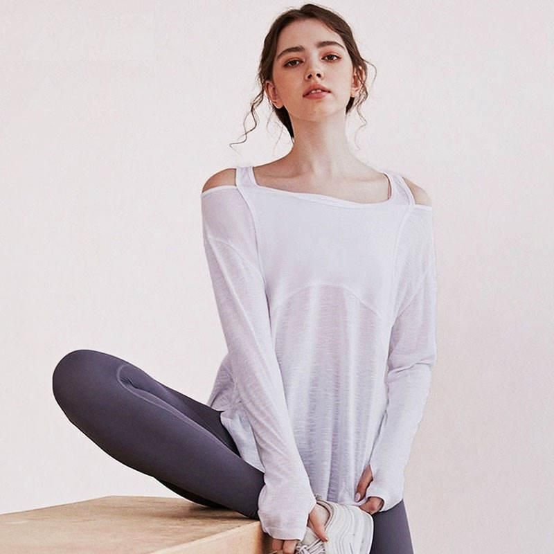 Women's Breathable Long Sleeve Yoga & Sports Crop Top