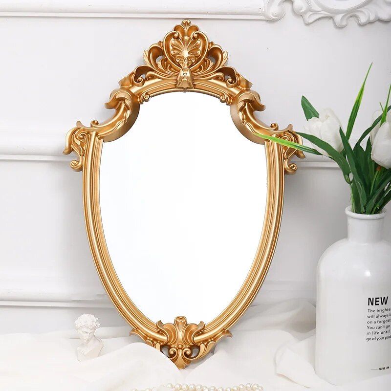 Charming European Style Oval Wall Mirror