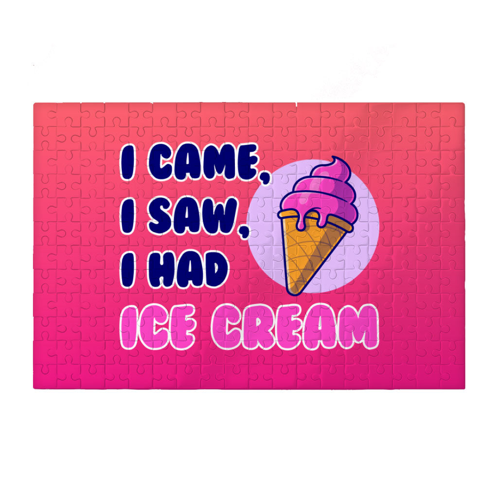 Ice Cream Puzzles - Illustration Jigsaw Puzzle - Cool Funny Puzzles