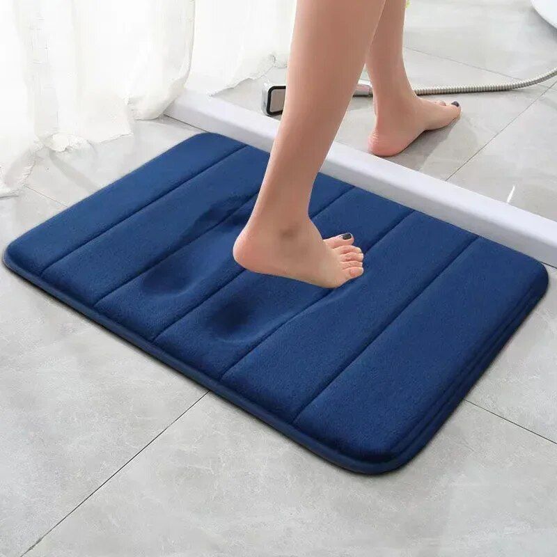 Ultra-Soft Memory Foam Bath Mat: Non-Slip, Super Absorbent Bathroom Rug