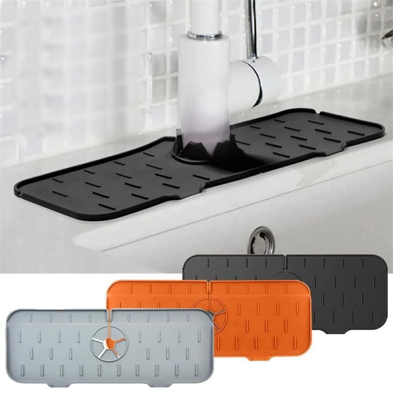 Multi-Functional Silicone Faucet Drying Mat