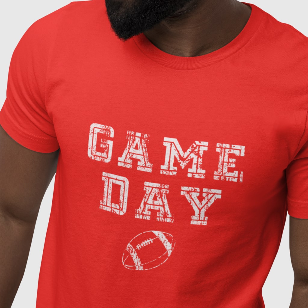 Football Game Day Unisex Jersey T-Shirt Made in USA