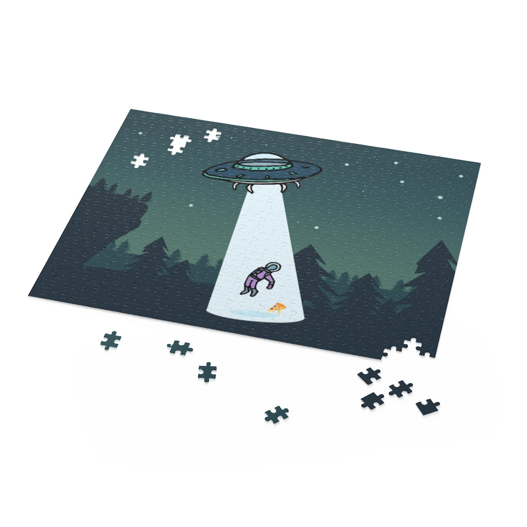 Alien Abduction with Pizza Jigsaw Puzzle 500-Piece