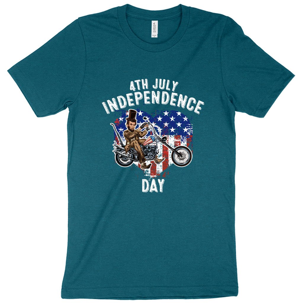 Heather Independence Day T-Shirt - Patriotic T-Shirts - Independence Day T-Shirt for Men