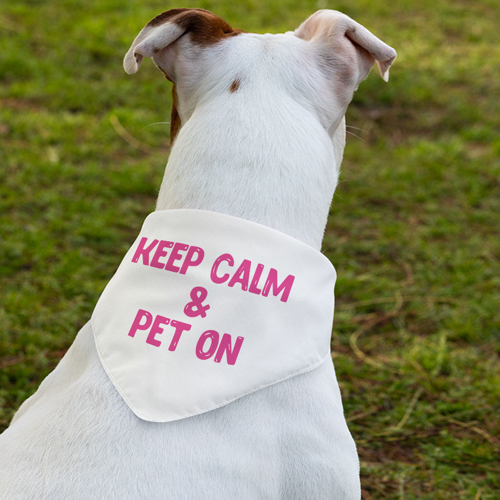 Best Keep Calm Pet Bandana Collar - Trendy Scarf Collar - Cool Dog Bandana