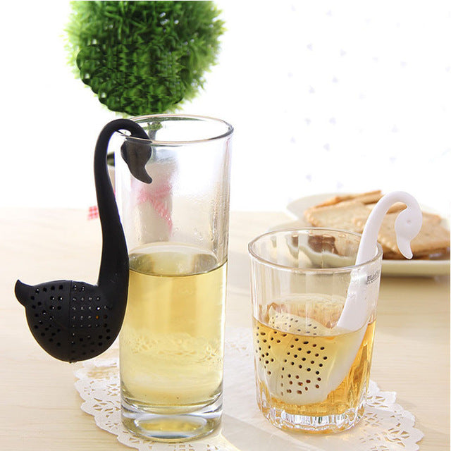 1pc Creative Tea Infuser Swan Loose Tea Strainer