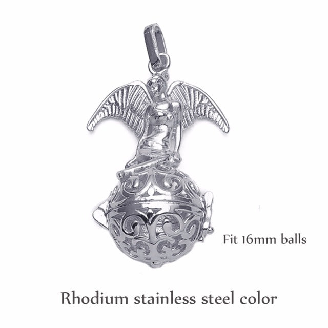 1pc Fit 16mm Ball Hollow Necklace Pendants Virgin