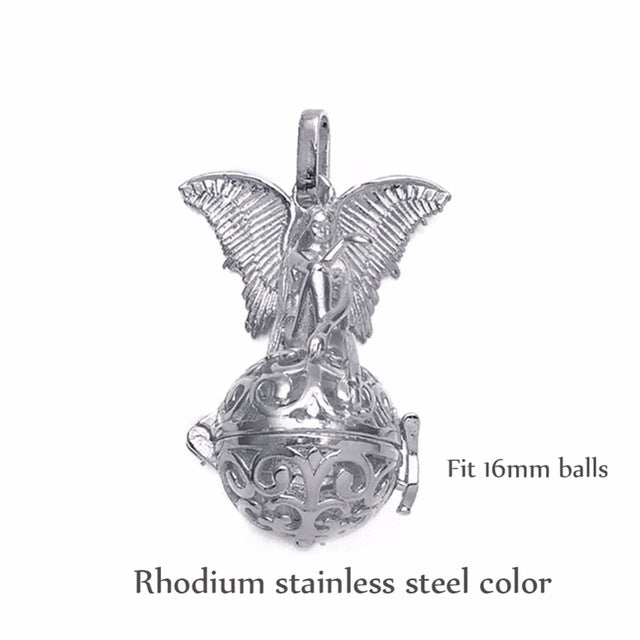 1pc Fit 16mm Ball Hollow Necklace Pendants Virgin