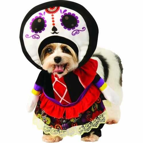 Walking Day Of The Dead Dress Pet Costume