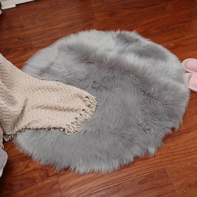 2018 Artificial Sheepskin Rug Soft Artificial