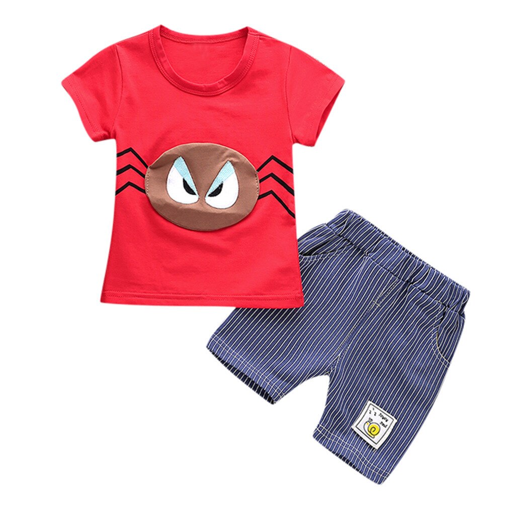 Fashion Summer Toddler Kids Baby Boys 2PCs