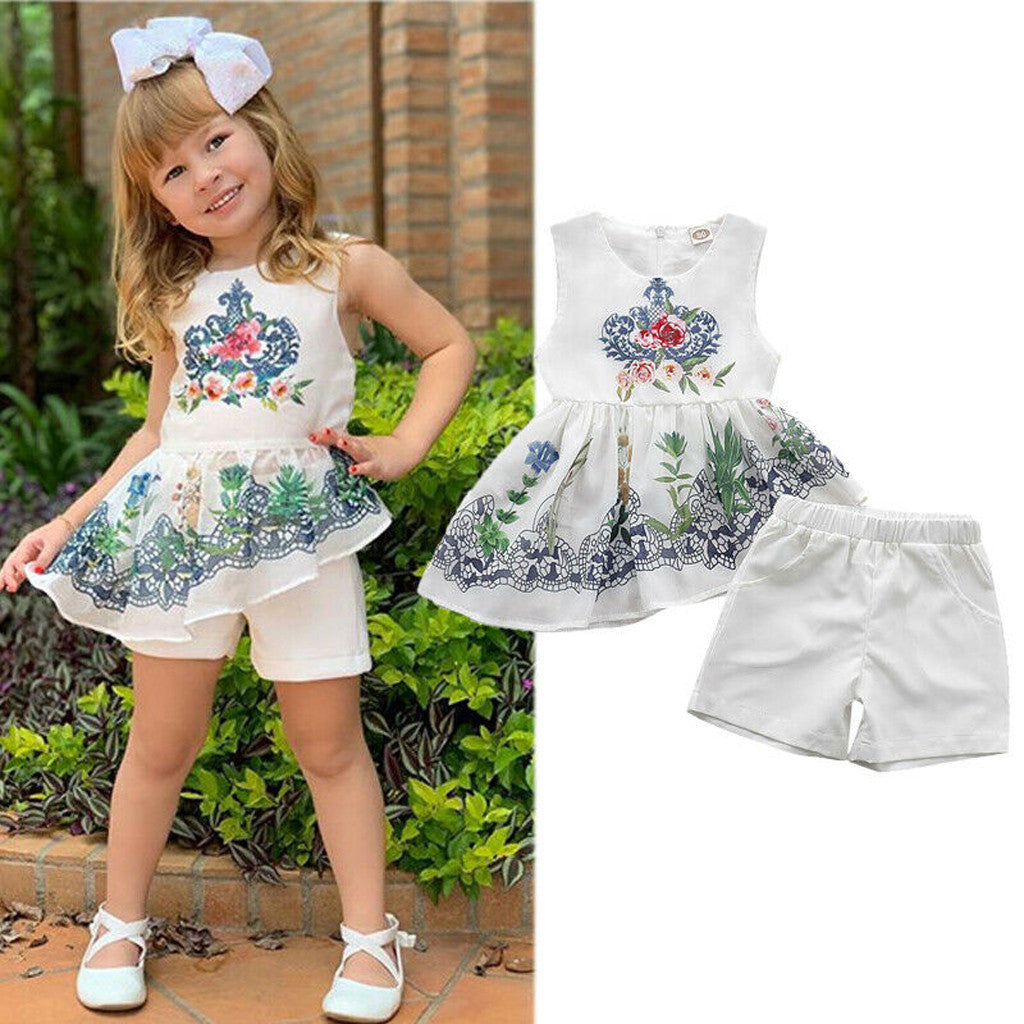 fashion Baby Girl Sleeveless Ethnic style