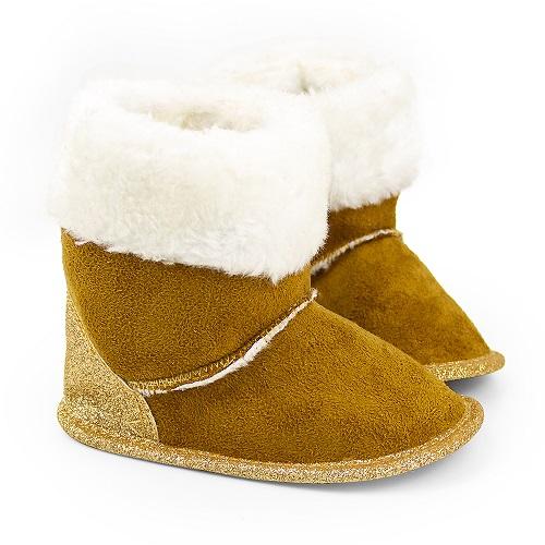 Ellis Sheep's Wool Baby Slippers