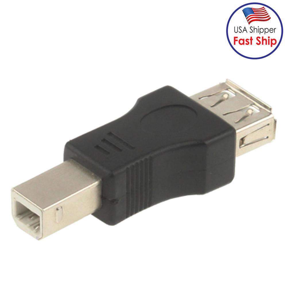 AMZER® USB 2.0 AF to USB BM Adapter - Black | Silver Millie