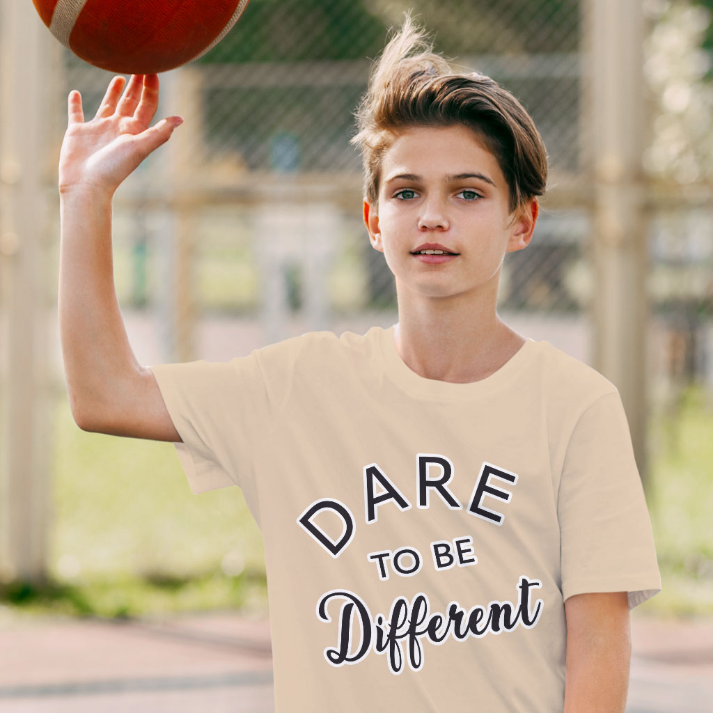 Dare to Be Different Kids' T-Shirt - Cool T-Shirt - Graphic Tee Shirt for Kids