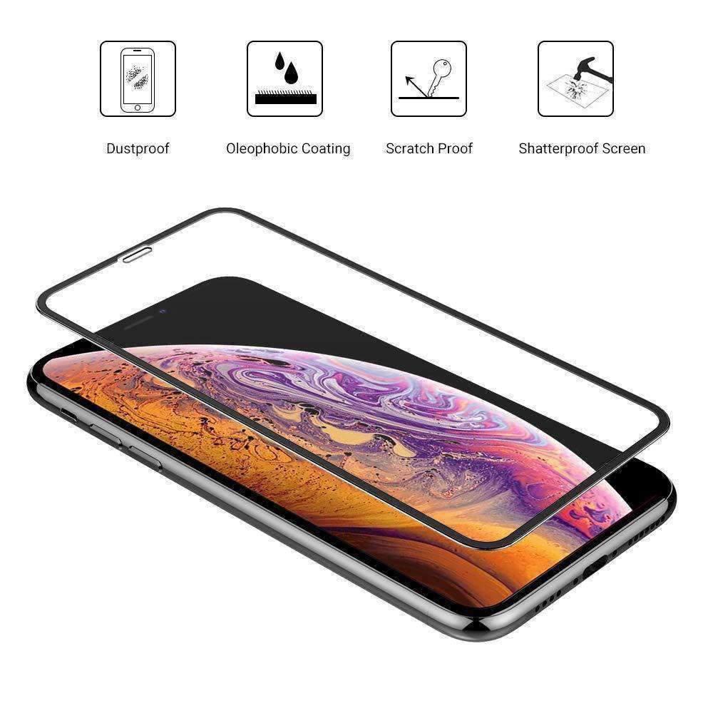 AMZER Kristal 9H Tempered Glass Edge2Edge Protector for iPhone Xr/